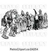 Vector Clip Art of Retro Group of Fantasy Characters by Prawny Vintage