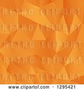 Vector Clip Art of Retro Grungy Orange Geometric Low Poly Background by KJ Pargeter