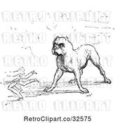 Vector Clip Art of Retro Guard Dog in by Picsburg