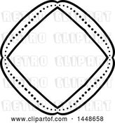 Vector Clip Art of Retro Hand Drawn Diamond Shaped Frame by KJ Pargeter