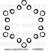 Vector Clip Art of Retro Hand Drawn Frame of Circles by KJ Pargeter