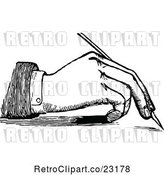 Vector Clip Art of Retro Hand Writing with a Fountain Pen 1 by Prawny Vintage