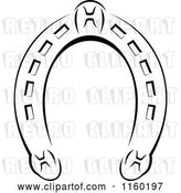 Vector Clip Art of Retro Horseshoe 3 by Vector Tradition SM