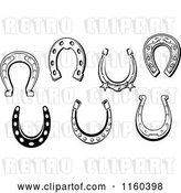 Vector Clip Art of Retro Horseshoes 2 by Vector Tradition SM