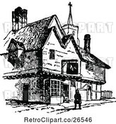 Vector Clip Art of Retro House by Prawny Vintage