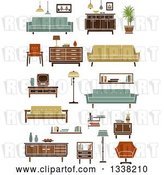 Vector Clip Art of Retro Household Furniture 6 by Vector Tradition SM