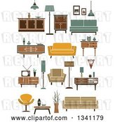 Vector Clip Art of Retro Household Furniture 7 by Vector Tradition SM