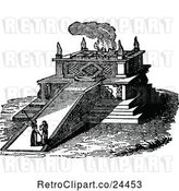 Vector Clip Art of Retro Jewish Biblical Altar of Burnt Offering by Prawny Vintage