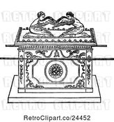 Vector Clip Art of Retro Jewish Biblical Ark of the Covenant by Prawny Vintage