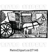 Vector Clip Art of Retro John Gilpin Horse Cart by Prawny Vintage