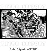 Vector Clip Art of Retro John Gilpin on Horseback 6 by Prawny Vintage