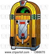 Vector Clip Art of Retro Jukebox Machine by Clip Art Mascots