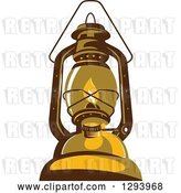 Vector Clip Art of Retro Kerosene Lamp by Patrimonio