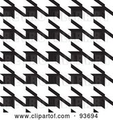 Vector Clip Art of Retro Large Houndstooth Pattern by Michaeltravers