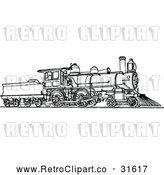 Vector Clip Art of Retro Locomotive Train 1 by Prawny Vintage