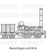 Vector Clip Art of Retro Locomotive Train 2 by Prawny Vintage
