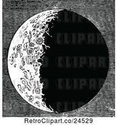 Vector Clip Art of Retro Moon by Prawny Vintage