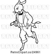 Vector Clip Art of Retro Mr Rabbit by Prawny Vintage