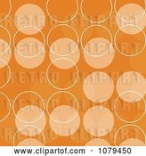 Vector Clip Art of Retro Orange Circle Background by KJ Pargeter