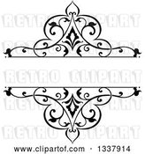 Vector Clip Art of Retro Ornate Floral Frame Design Element with Text Space 5 by Vector Tradition SM