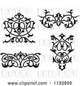 Vector Clip Art of Retro Ornate Floral Victorian Design Elements by Vector Tradition SM