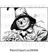 Vector Clip Art of Retro Oz Scarecrow by Prawny Vintage