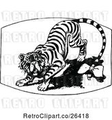 Vector Clip Art of Retro Oz Tiger by Prawny Vintage