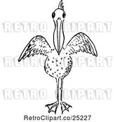 Vector Clip Art of Retro Pelican by Prawny Vintage