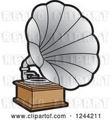 Vector Clip Art of Retro Phonograph Gramophone 2 by Lal Perera