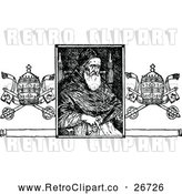 Vector Clip Art of Retro Portrait of Pope Julius the Second by Prawny Vintage
