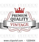 Vector Clip Art of Retro Premium Quality Guarantee Label 4 by Vector Tradition SM
