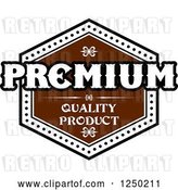 Vector Clip Art of Retro Quality Label by Vector Tradition SM