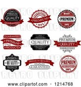 Vector Clip Art of Retro Retail Quality Guarantee Labels 2 by Vector Tradition SM