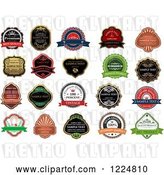 Vector Clip Art of Retro Retail Quality Labels with Sample Text 6 by Vector Tradition SM