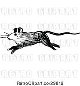 Vector Clip Art of Retro Running Mouse by Prawny Vintage