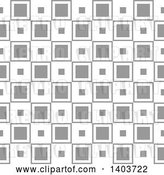 Vector Clip Art of Retro Seamless Grayscale Pattern Background of Squares by Dero