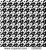 Vector Clip Art of Retro Seamless Houndstooth Pattern by Arena Creative