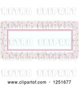 Vector Clip Art of Retro Shappy Chick Oval Rectangular Frame by BNP Design Studio