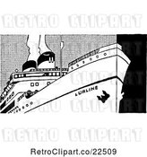 Vector Clip Art of Retro Ship 5 by BestVector