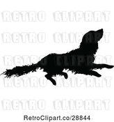 Vector Clip Art of Retro Silhouetted Dog by Prawny Vintage