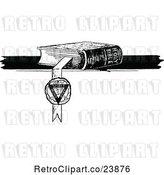 Vector Clip Art of Retro Sketched Bible and Book Mark by Prawny Vintage