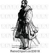 Vector Clip Art of Retro Standing Medieval Guy by Prawny Vintage