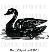 Vector Clip Art of Retro Swan by Prawny Vintage
