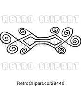Vector Clip Art of Retro Swirl Design by Prawny Vintage