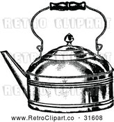 Vector Clip Art of Retro Tea Kettle by Prawny Vintage