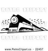 Vector Clip Art of Retro Train 2 by BestVector