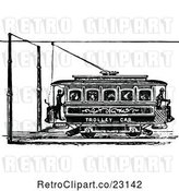 Vector Clip Art of Retro Trolley Car by Prawny Vintage