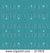 Vector Clip Art of Retro Turquoise Circle Pattern Background by KJ Pargeter
