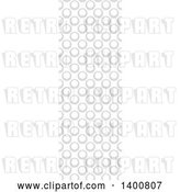 Vector Clip Art of Retro Vertical Seamless Grayscale Circle Pattern by Dero