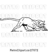 Vector Clip Art of Retro Wildcat by Prawny Vintage